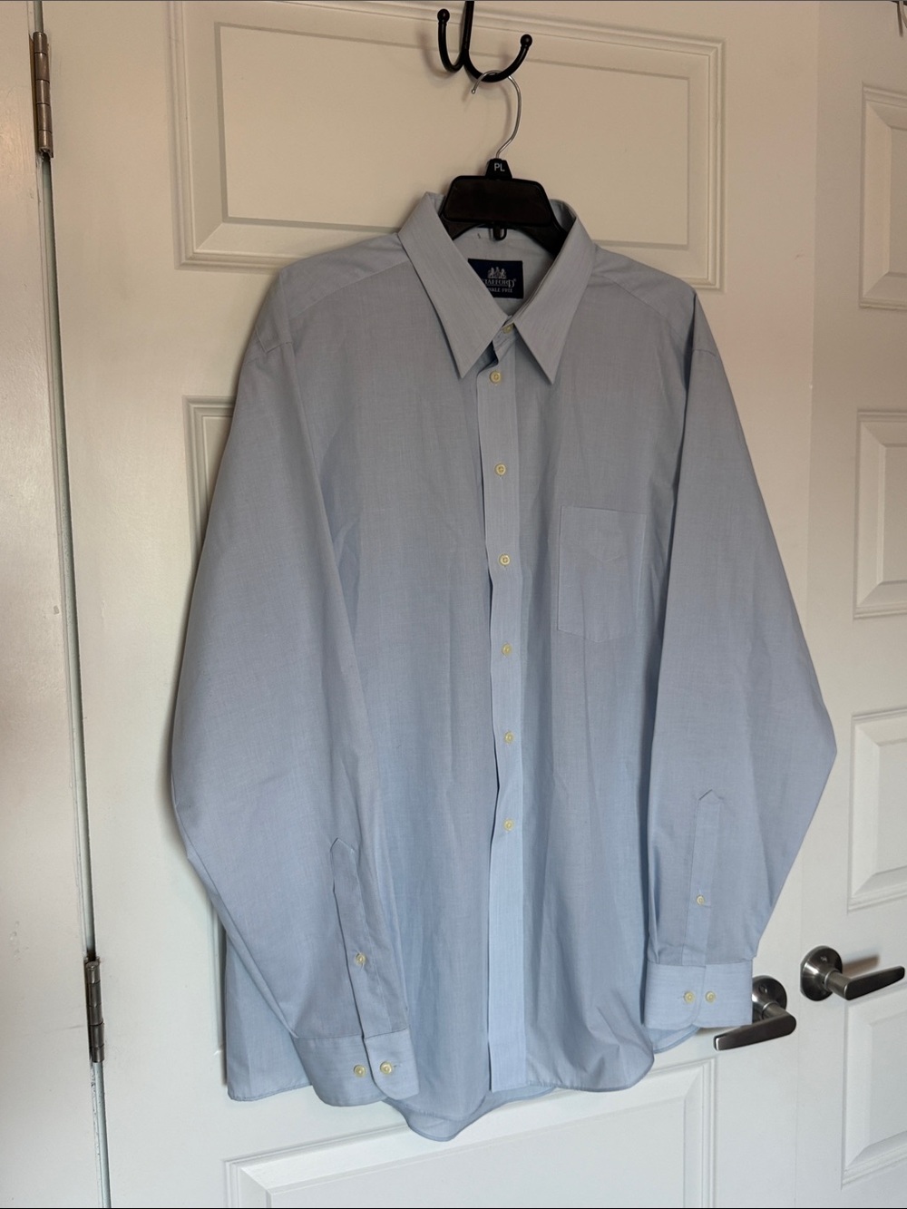 Stafford Light Blue Men's Dress Shirt